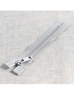 Fermeture métal lurex - Argent