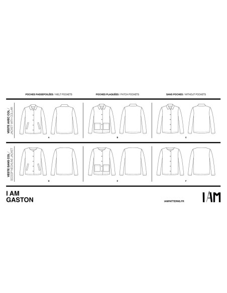 Patron de gilet Gaston - I am patterns