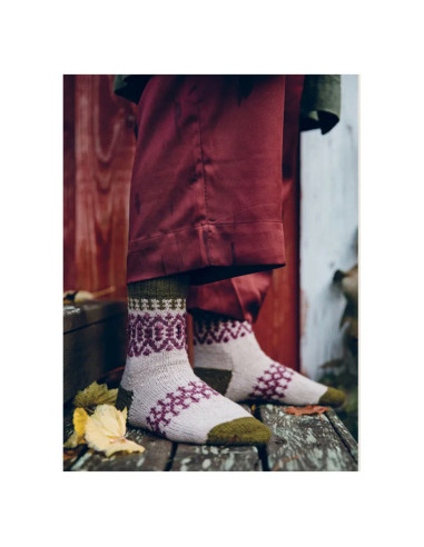Livre 52 chaussettes à tricoter toute l´année