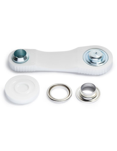 Boite 10 oeillets 14 mm avec outil de pose - Argent