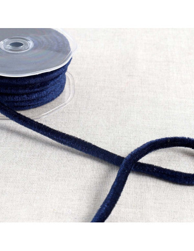Cordon velours - Bleu marine