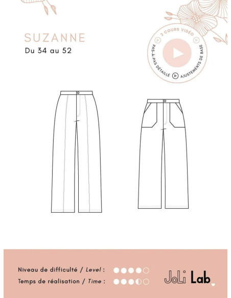 Patron de pantalon Suzanne - Joli Lab