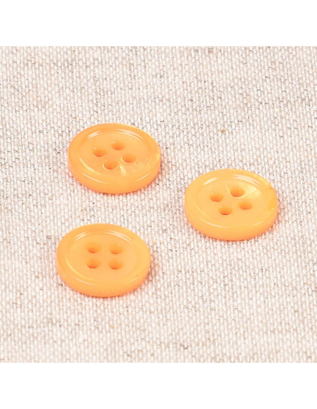 Bouton coquillage 4 trous 11 mm - Citronnade