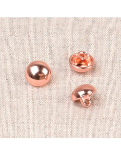 Bouton boule métal - Or rose