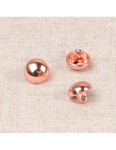 Bouton boule métal - Or rose