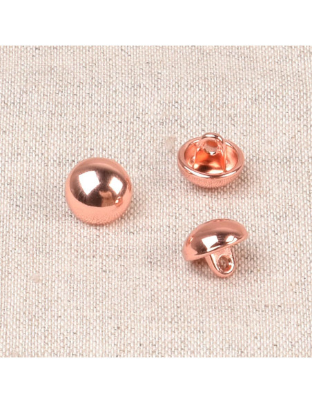 Bouton boule métal - Or rose
