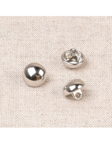 Bouton boule métal - Argent