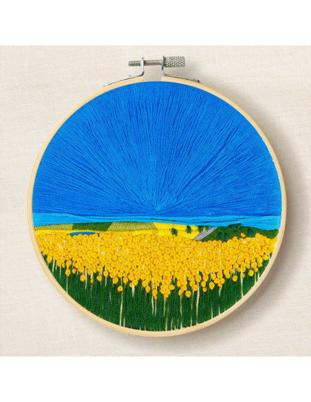 Kit broderie - Champs de tournesols