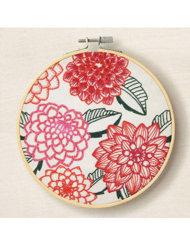 Kit broderie - Dahlias