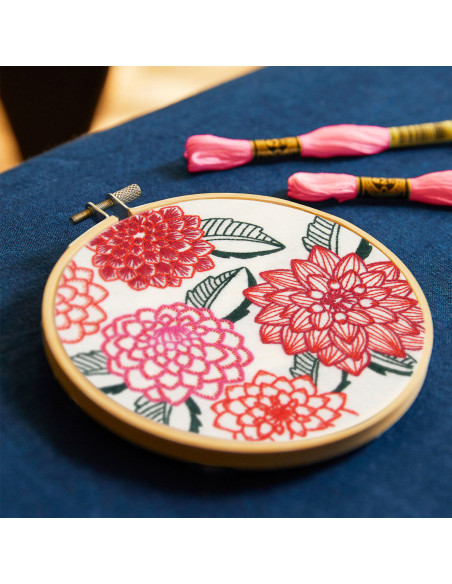 Kit broderie - Dahlias
