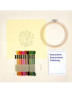 Kit broderie - Jardin méditerranéen 2