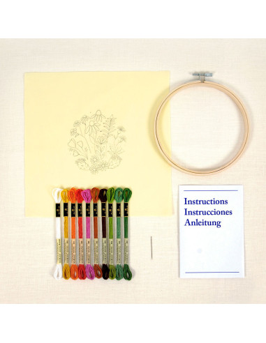 Kit broderie - Jardin méditerranéen