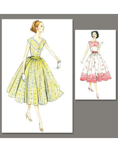 Patron de robe Vintage 1957 - Vogue 8789