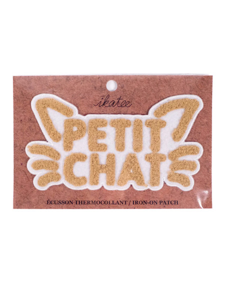 Écusson thermocollant grand format - Petit chat