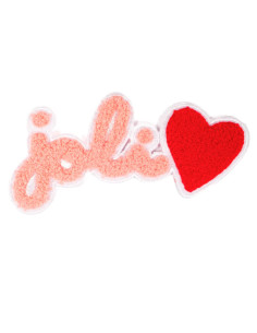 Écusson thermocollant grand format - Joli coeur