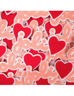 Écusson thermocollant grand format - Joli coeur 2