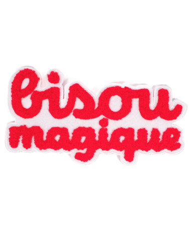 Écusson thermocollant grand format - Bisou magique
