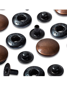 Recharge de 10 boutons pression anorak 15 mm Cuivre 2