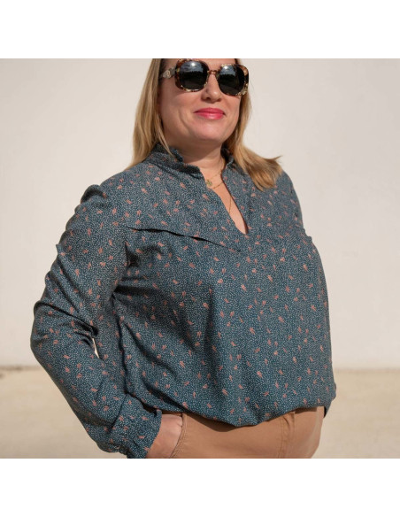 Patron de blouse Glam décolleté fendu - Anna Rose patterns