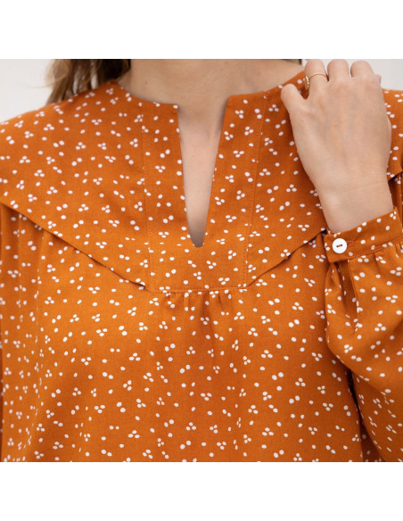 Patron de blouse Glam décolleté fendu - Anna Rose patterns