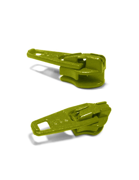 Curseur pour fermeture nylon 3 mm YKK - Vert pomme