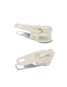 Curseur pour fermeture nylon 3 mm YKK - Écru