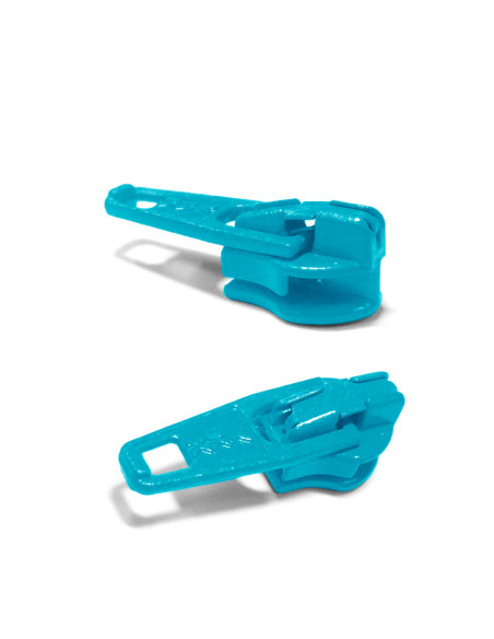 Curseur pour fermeture nylon 3 mm YKK - Bleu lagune