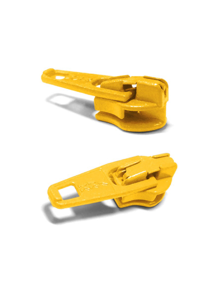 Curseur pour fermeture nylon 3 mm YKK - Jaune