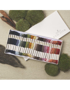 Coffret de 30 échevettes de fil de laine organique Eco Vita 360 DMC