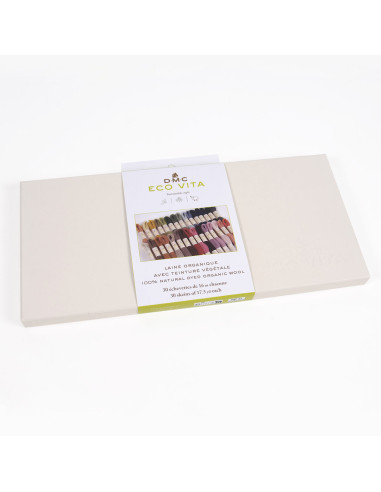 Coffret de 30 échevettes de fil de laine organique Eco Vita 360 DMC