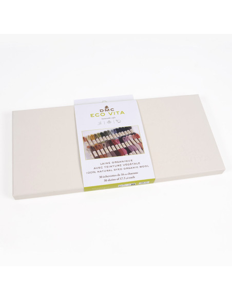 Coffret de 30 échevettes de fil de laine organique Eco Vita 360 DMC