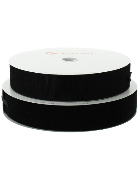 VELCRO® Brand à coudre noir 50 mm de large rouleau de 25 mètres