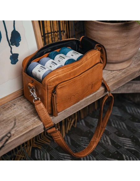 Sac à bandoulière pour le tricot Muud Stavanger - Whisky