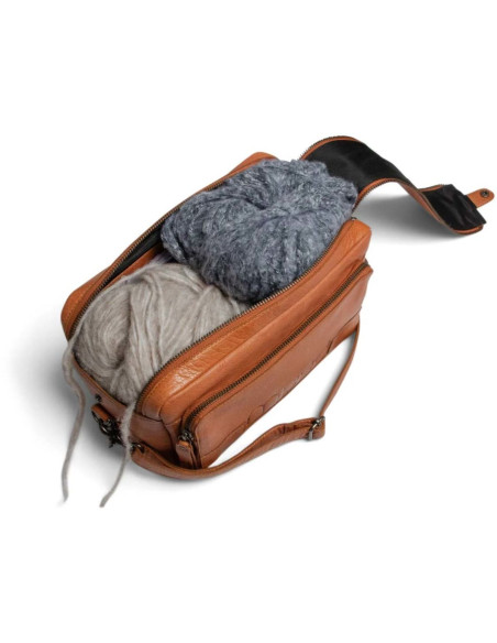 Sac à bandoulière pour le tricot Muud Stavanger - Whisky