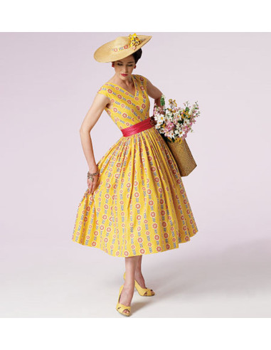 Patron de robe Vintage 1957 - Vogue 8789