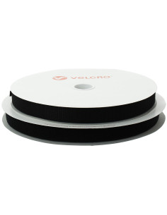 VELCRO® Brand adhésif noir 25 mm de large rouleau de 25 mètres