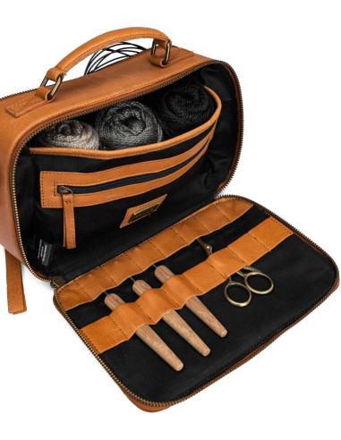 Sac pour le tricot et le crochet Muud Lilly Crossbody - Whisky