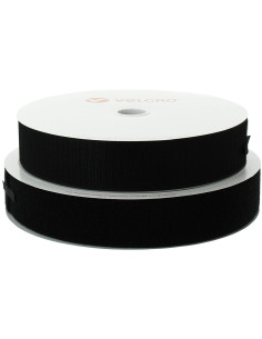 VELCRO® Brand adhésif noir 50 mm de large rouleau de 25 mètres
