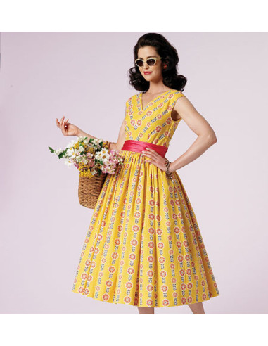 Patron de robe Vintage 1957 - Vogue 8789