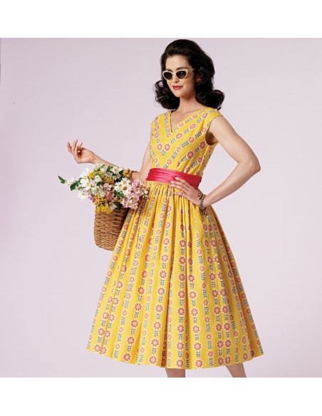 Patron de robe Vintage 1957 - Vogue 8789