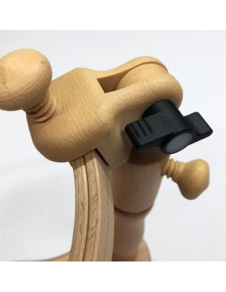 Support réglable sous cuisses pour tambour à broder