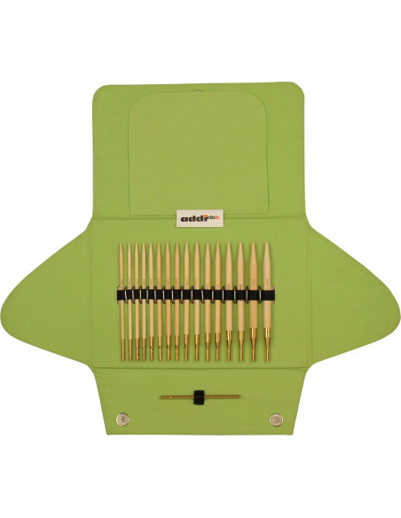 Addi Click Bamboo - Kit aiguilles à tricoter circulaires