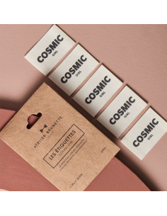 Lot de 5 étiquettes tissées à coudre - Cosmic Girl