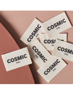 Lot de 5 étiquettes tissées à coudre - Cosmic Girl 2