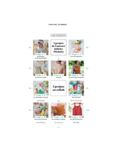 Livre apprendre le tricot en 10 leçons