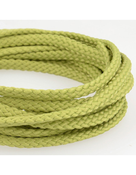 Cordelière plate anorak - Vert amande