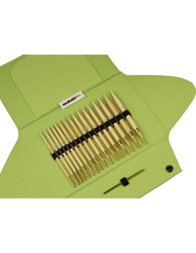 Addi Click Bamboo - Kit aiguilles à tricoter circulaires