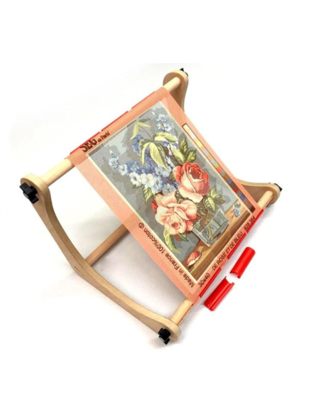 Métier à broder avec clips pour tapisserie et point de croix