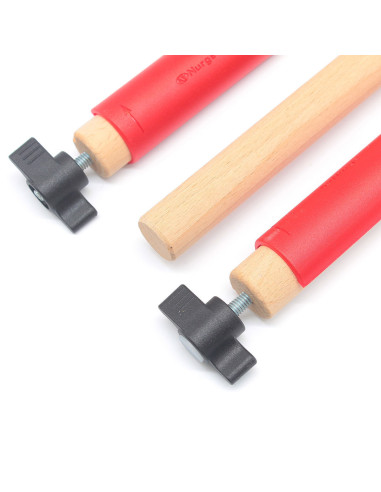 Tiges avec clips pour métier à broder 40 cm