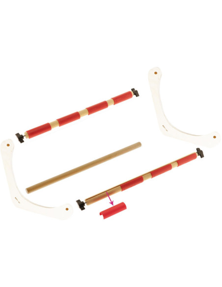 Tiges avec clips pour métier à broder 40 cm